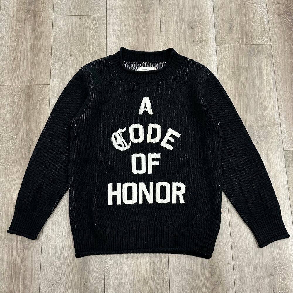 Honor The Gift Code of Honor Knit Pullover Sweater Small S B13